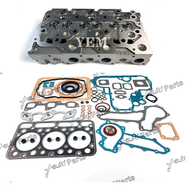 For Kubota D1803 Engine Complete Cylinder Head With Gasket Kit