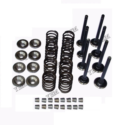 1 Set Valve Guide Seat Intake Valve & Exhaust Valve For Kubota V1702 Engine