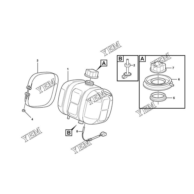 17214674 Expansion Tank For Volvo EC140C EC140D EC160D EC180D EC210B