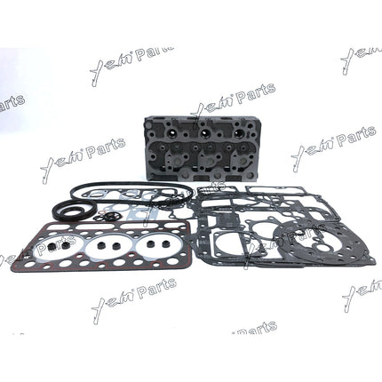 Complete Cylinder Head W Valves, Gasket Kit Set For Kubota D1402 Engine