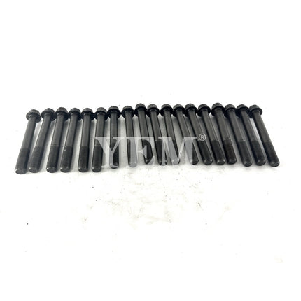 For Kubota V3300 Engine Cylinder Head Bolts (Qty-18) 1C010-03450