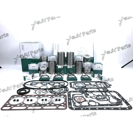 Overhaul Engine Rebuild Kit Set & cylinder liner For Kubota V1902 Engine KX101