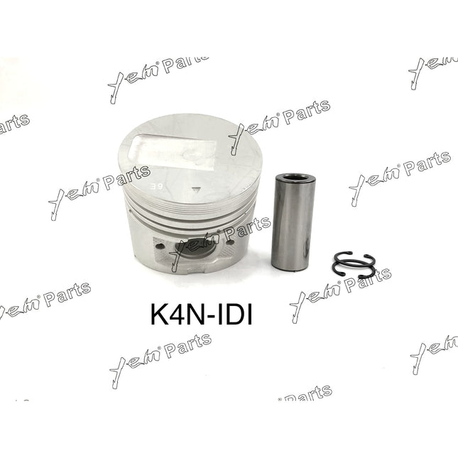 Piston + Ring Oversize 90mm ( + 0.50) Mitsubishi K4N x4PCS (30H17-02110, MM438689) Engine Parts