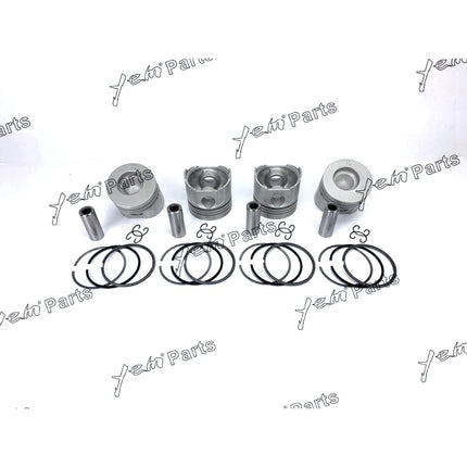 Pistons + Rings Set Kit Oversize 85mm ( + 0.50mm) For Kubota V1902 x4 PCS Engine Parts