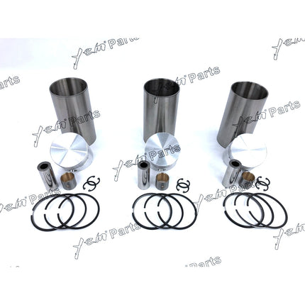 Liner Piston Kit Set STD For Kubota D950 (Liner x3 + Piston x3 + Ring x3) Engine Parts