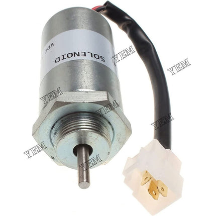 12V Fuel Stop Solenoid MV1-81 For Hitachi Excavator EX40U EX55 EX58 ZX40U ZX50U