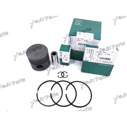 Piston + Ring Kit Set STD 76mm For Kubota D1102 x3 PCS Engine Parts