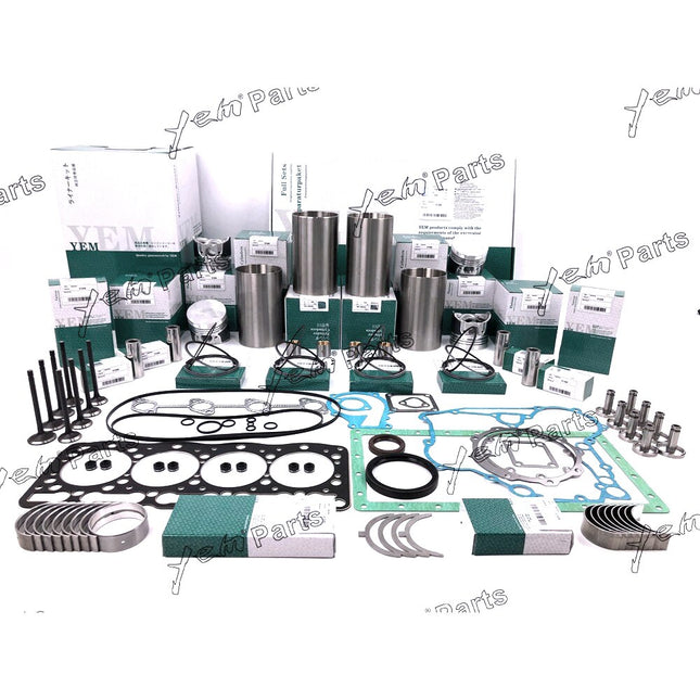 V1305 V1305-B Overhaul Rebuild Kit with Liner For Kubota Engine Full gasket