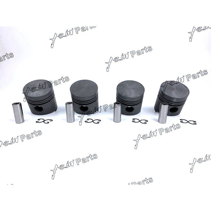 Piston Set STD 76mm For Kubota V1502 x4 PCS Engine Parts