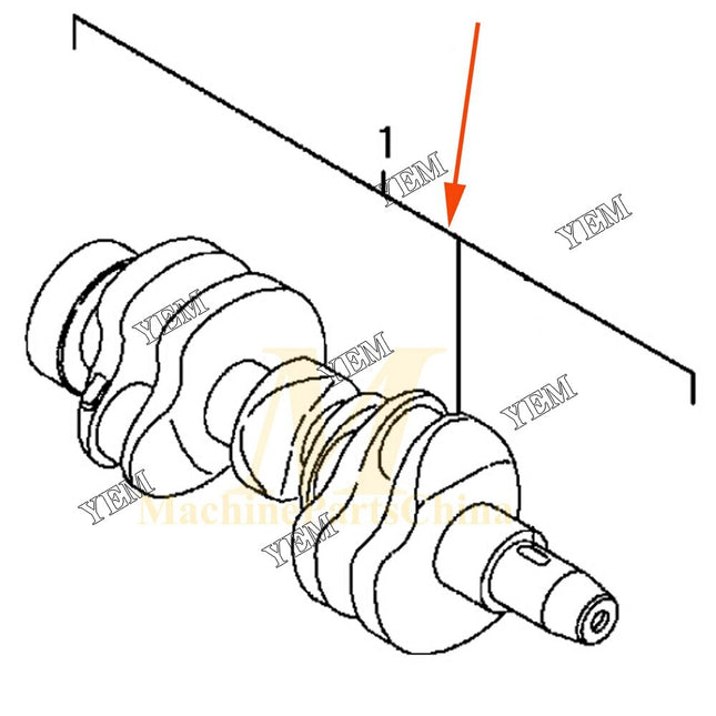 3TNV84 3TNV84-QIK Crankshaft For Yanmar Engine For JOHN DEERE 3520 3038E 3605
