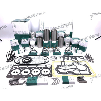 V1903-B Overhaul Rebuild Kit For Kubota Engine L3600DT L3710HST Tractor W Valves