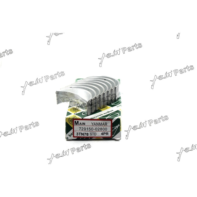 Main Bearing STD For YANMAR 3TN78 / 3TNA78 Engine Parts