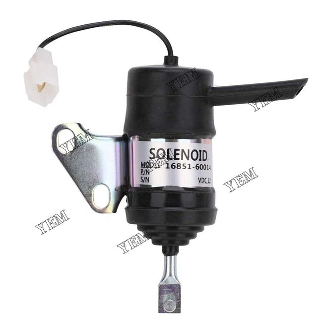 Stop solenoid valve 16851-60012 For Kubota Tractor Mower Excavator generator