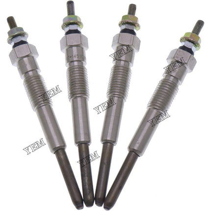 4 PCS Glow Plugs Fit For Komatsu 4D95 4D95S 4D95L Engine Forklift Loader Excavator