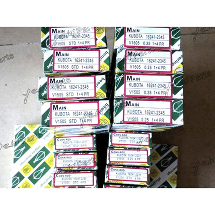 Main Bearing Oversize + 0.25mm For Kubota V1505 Engine Parts