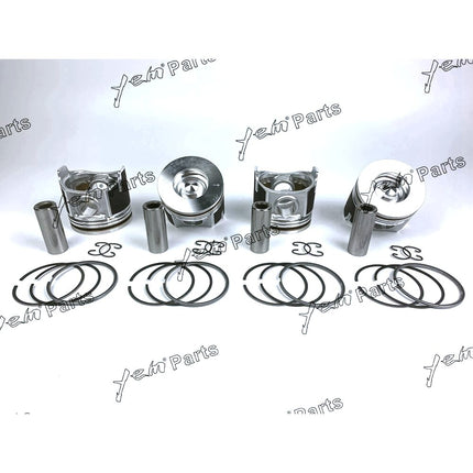Piston + Ring Kit Set STD 87mm For Kubota V2607 x4 PCS Engine Parts