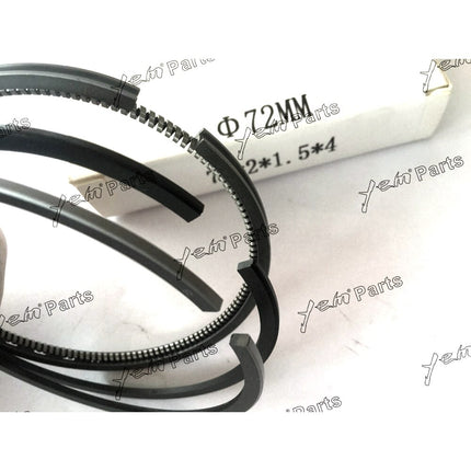 3 Sets D905 Piston Rings STD 72mm For Kubota Tractor Diesel Engine D905