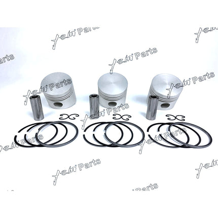 Piston + Ring Kit Set STD 68mm For Kubota D750 x3 PCS Engine Parts