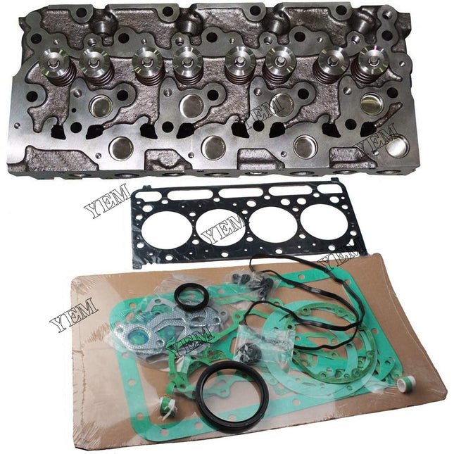 Cylinder Head + Head Gasket Kit For Kubota V1702 V1702B Bobcat 1600 733 743 302
