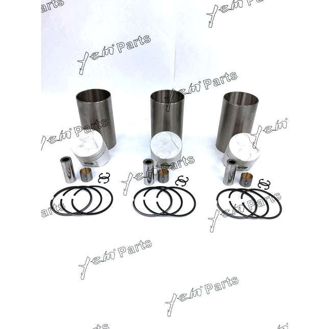 Liner Piston Kit Set STD For Kubota D1403 (Liner x3 + Piston x3 + Ring x3) Engine Parts