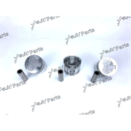 Piston Set STD For Mitsubishi L3E PIN:21MM x3 PCS Engine Parts