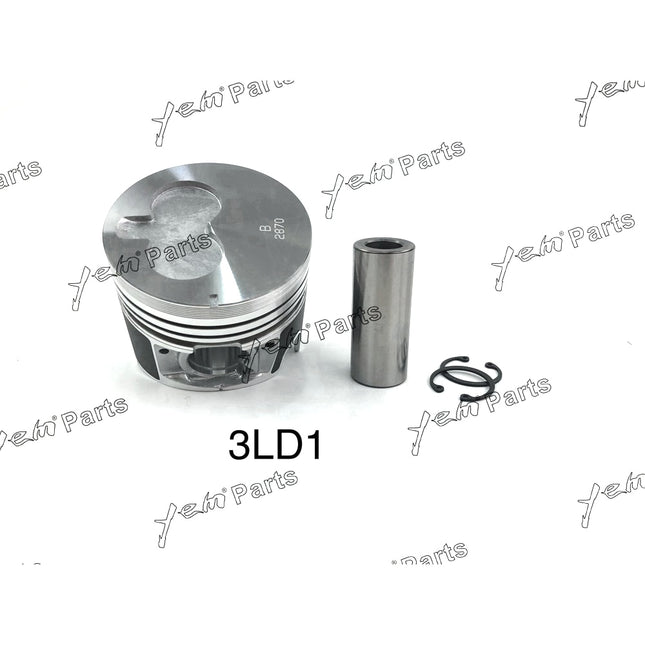 Piston + Ring Kit Set STD For ISUZU 3LD1 x3 PCS Engine Parts