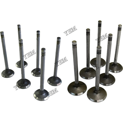 4 Pairs Engine Intake Valve & Exhaust Valve For Yanmar S4D106 4D106 4TNE106