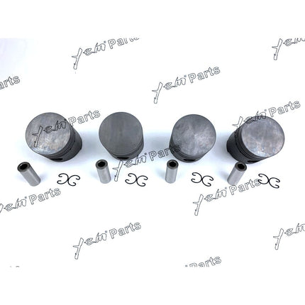 Piston Set STD 76mm For Kubota V1502 x4 PCS Engine Parts