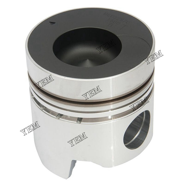 6 Cyls New Piston Set W/ Rings Fit For Mitsubishi 6D15T Engine Truck