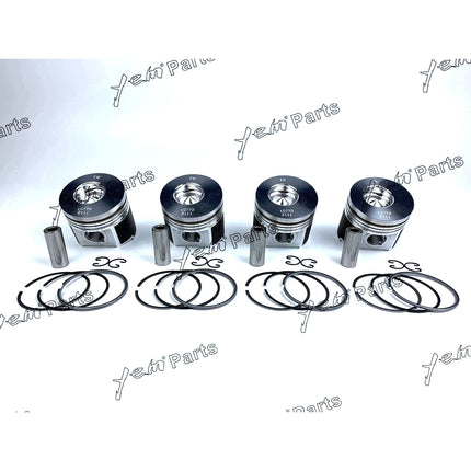 4 Sets STD Piston Kit & Rings 83mm For Kubota V2003 Engine