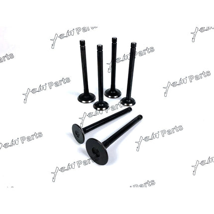 Engine Valve Set For ISUZU 3LB1 - Intake x3 + Exhaust x3 Engine Parts