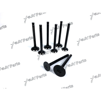 Engine Valve Set For Kubota V1702 / V1902 - Intake x4 + Exhaust x4 Engine Parts
