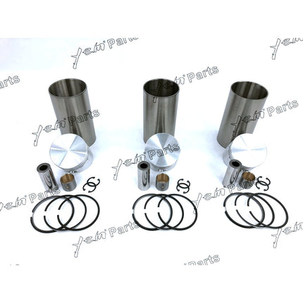 Liner Piston Kit Set STD For Kubota D950 (Liner x3 + Piston x3 + Ring x3) Engine Parts