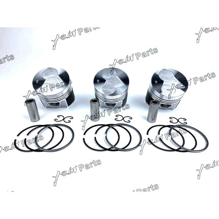 1 Set STD Piston Set (Clip & Pin) With Rings For Kubota D1463 Diesel Engine