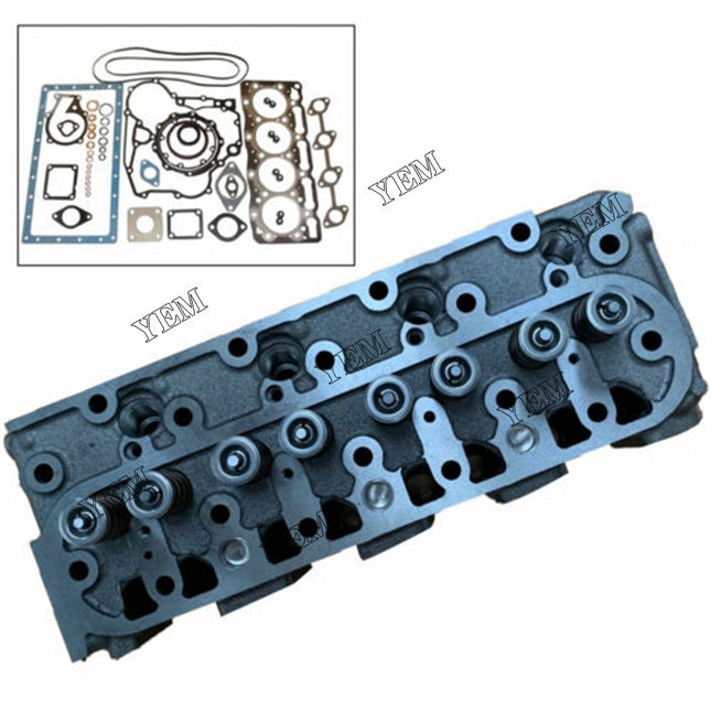Complete Cylinder Head Assy W Valves & Full Gasket For Kubota D782 Engine