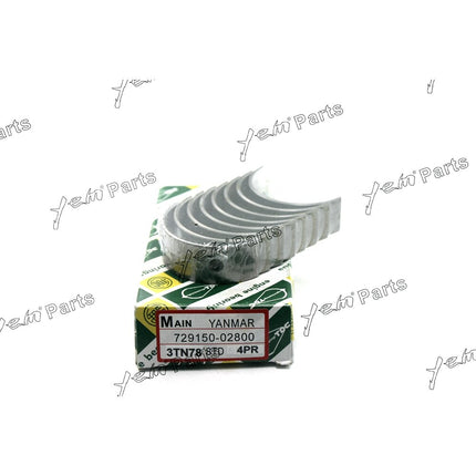 Main Bearing STD For YANMAR 3TN78 / 3TNA78 Engine Parts