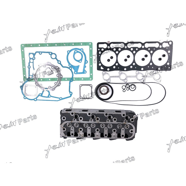 Complete Cylinder Head Assy Valves & Full Gasket For Kubota V1505 Engine