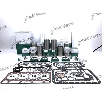 Overhaul Engine Rebuild Kit Set & cylinder liner For Kubota V1902 Engine KX101