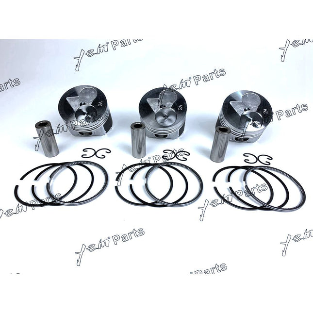 For Kubota D902 Piston Kit W/ Pin Clip Fit For AIR MAN WELDER DLW320LS Engine Parts