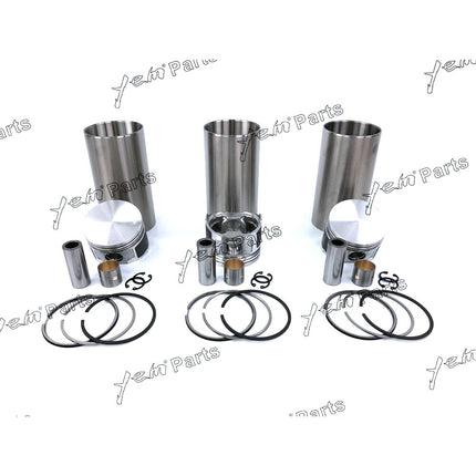 Liner Piston Kit Set STD For YANMAR 3TNA68 (Liner + Piston + Ring + Pin Bush x3) Engine Parts
