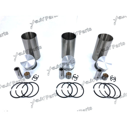 Liner Piston Kit Set STD For Kubota D850 (Liner x3 + Piston x3 + Ring x3) Engine Parts