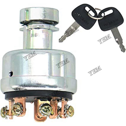 Ignition Starter Switch with 2 Keys For Hitachi EX60 EX60G EX120 EX220