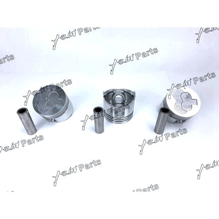 Piston Set Oversize 76mm ( + 0.50mm) Mitsubishi L3E PIN:18MM (MM437601) Engine Parts