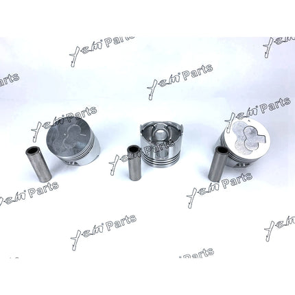 Pistons Set Oversize 76mm ( + 0.50mm) For Mitsubishi L3E PIN:21MM x3 PCS Engine Parts