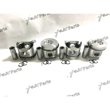 4 Sets STD Piston & Ring For Yanmar 4TNV88 4D88E-6 Komatsu Engine