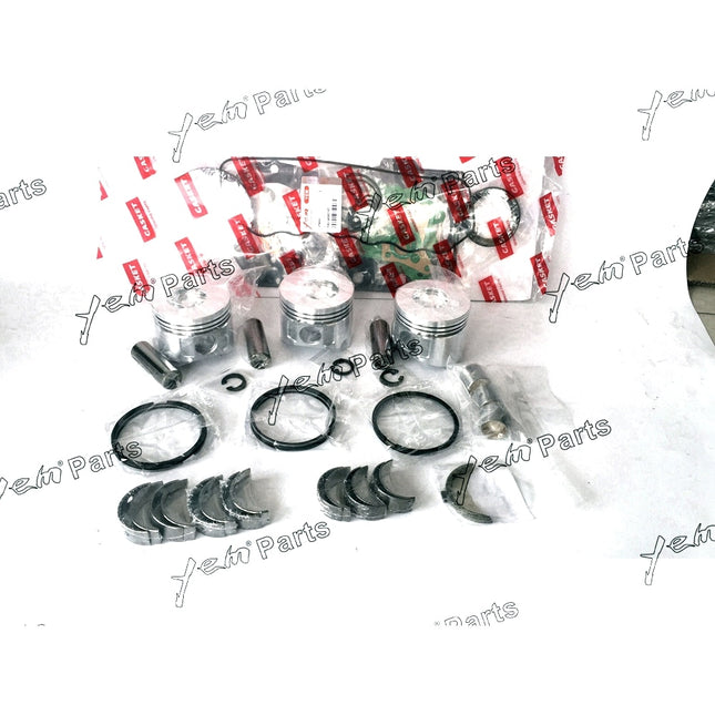 Piston,Full Gasket, Bearing, Rings, Thrust Washer For Yanmar 3TNV82A 3TNV82 Engine