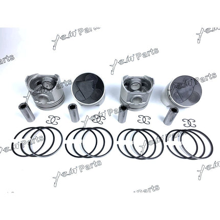 Piston + Ring Kit Set STD 98mm For Kubota V3300 (1C011-21110) x4 PCS Engine Parts