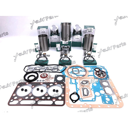 For Kubota D1503 Engine Rebuild Kit + 0.50MM For KX91-3 U35 R420 L2900 L3000 L3010