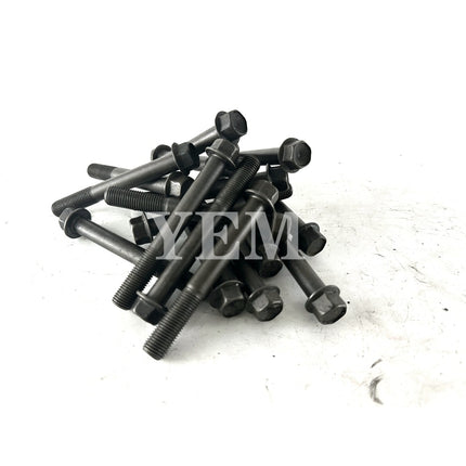 For Kubota V3300 Engine Cylinder Head Bolts (Qty-18) 1C010-03450