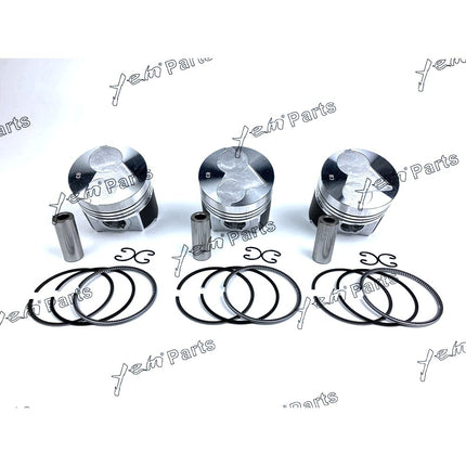 1 Set STD Piston Set (Clip & Pin) With Rings For Kubota D1463 Diesel Engine